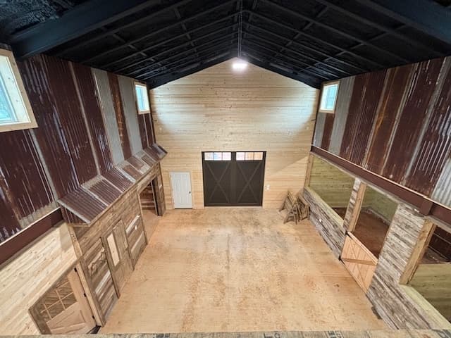 Custom barn interior