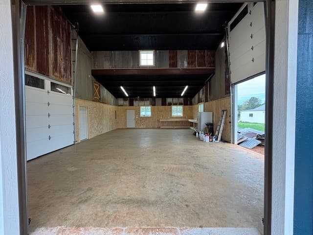 Custom barn interior