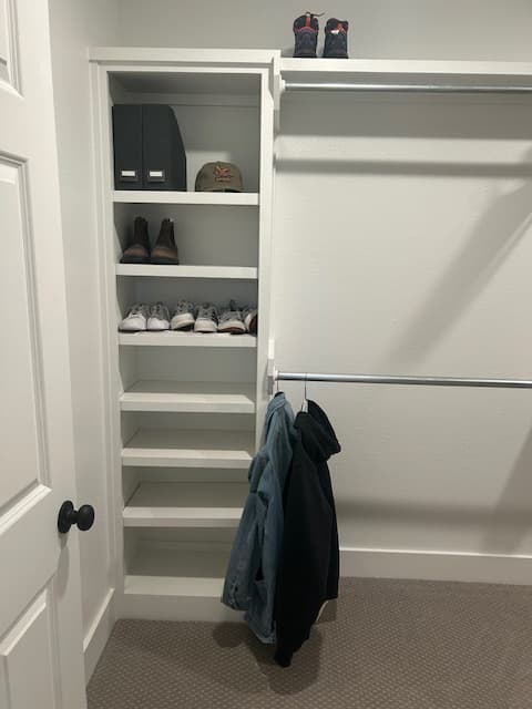 Spacious closet