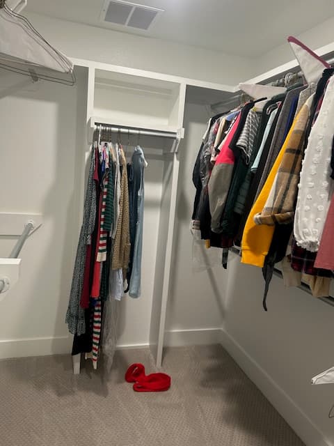 Spacious closet